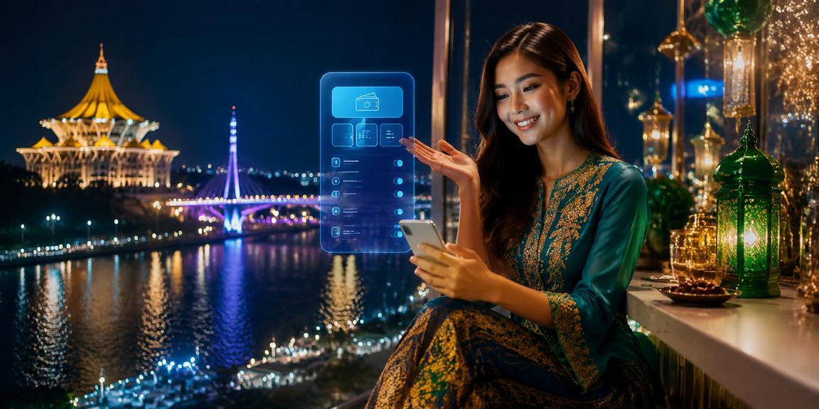 Pengguna Kuching menggunakan aplikasi mudah alih kasino 3pin semasa musim Hari Raya
