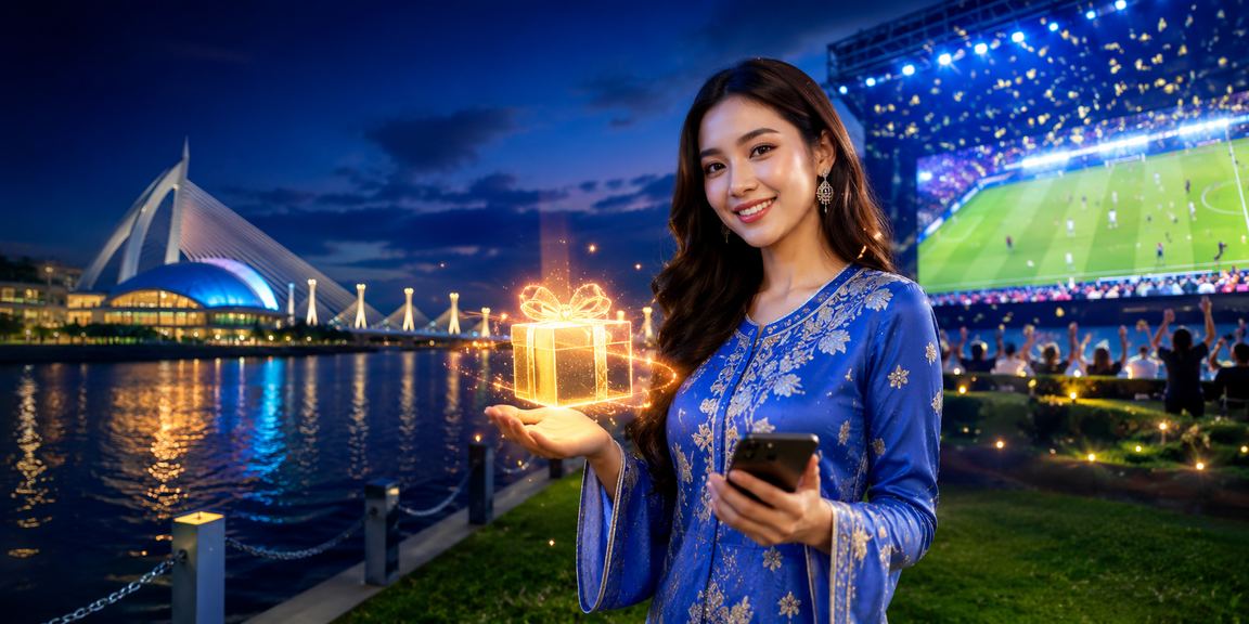 Peminat bertaruh pada perlawanan bola sepak di Putrajaya dengan baju kurung tradisional
